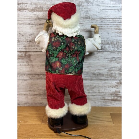 Rockin' Dancing Santa 17" Rocking Around The Christmas Tree 1999 Tested WORKS - Picture 5 of 13